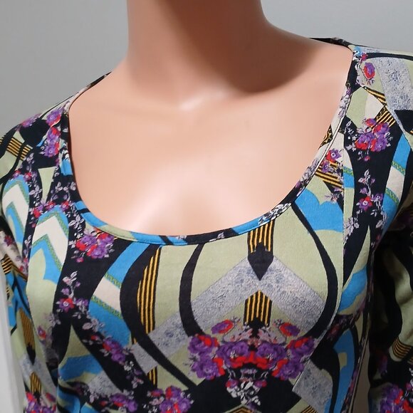 CHRISTIAN LACROIX France Long Sleeves Top Size Small Made in Italy 1990s - Picture 4 of 13